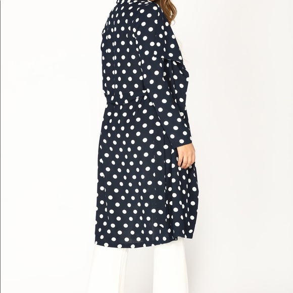 Flaunt That Polka Dot Jacket - Navy - Picture 2 of 8